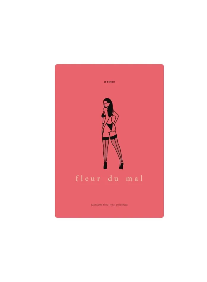 Fleur Du Mal Pleasure Back Seam Thigh High Stocking Black 8211 Women Fleur Du Mal Pleasure Back Seam Thigh High Stocking Black 8211 Women