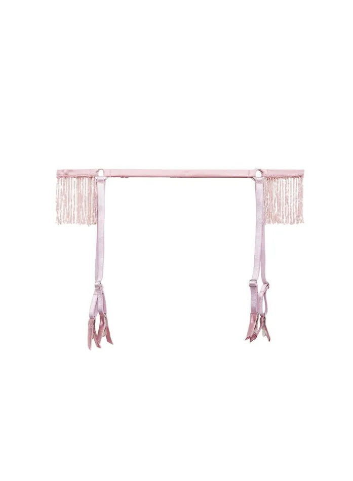 Fleur Du Mal Pleasure Beaded Fringe Garter Belt Rosebud 8211 Women Fleur Du Mal Pleasure Beaded Fringe Garter Belt Rosebud 8211 Women