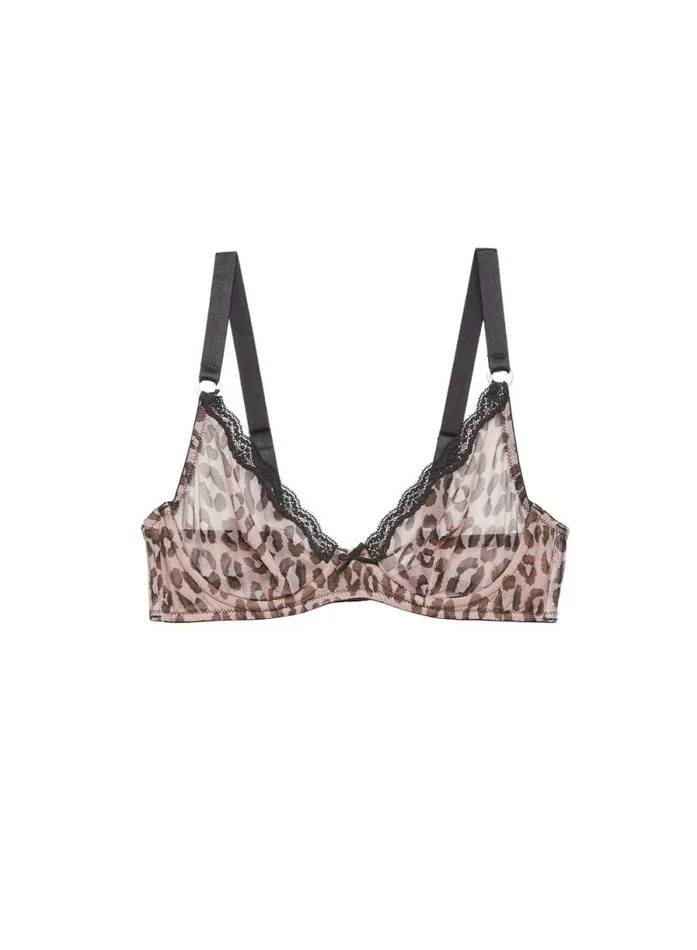 Fleur Du Mal Pleasure Sheer Tulle Demi Bra 8211 Women