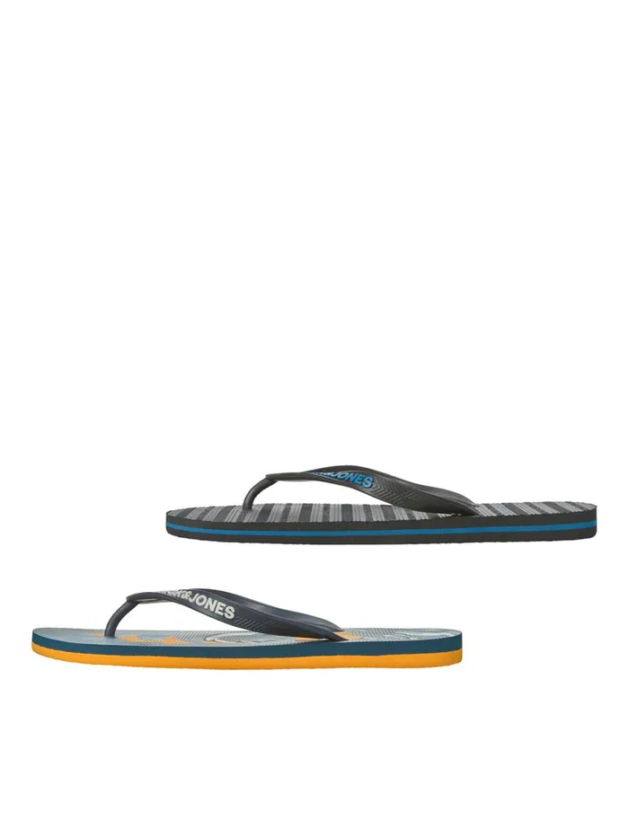 Flip Flops and Sandals JACK and JONES Mens 2PACK FLIP FLOPS Black Anthracite Casaul