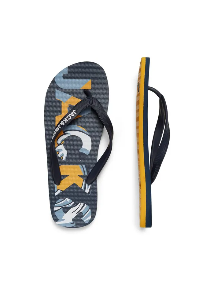 Flip Flops and Sandals JACK and JONES Mens 2PACK FLIP FLOPS Black Anthracite Casaul