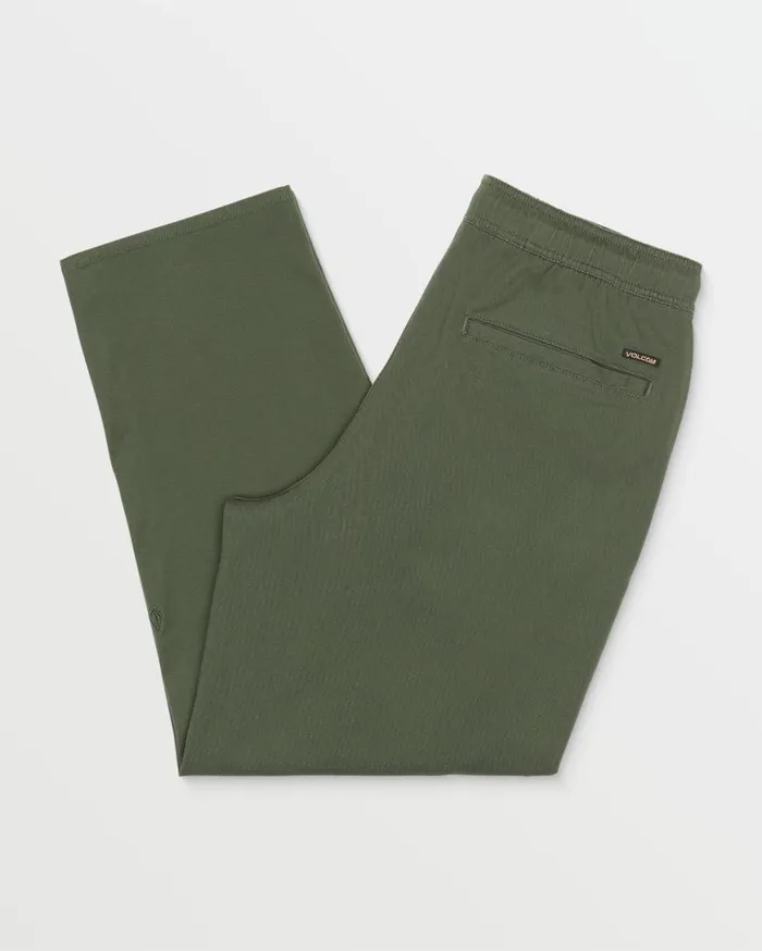Freazy Loose Elastic Waist Pants 8211 Squadron Green Mens Volcom Pants