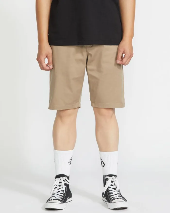 Frickin Modern Stretch Shorts 8211 Khaki Mens Volcom Shorts