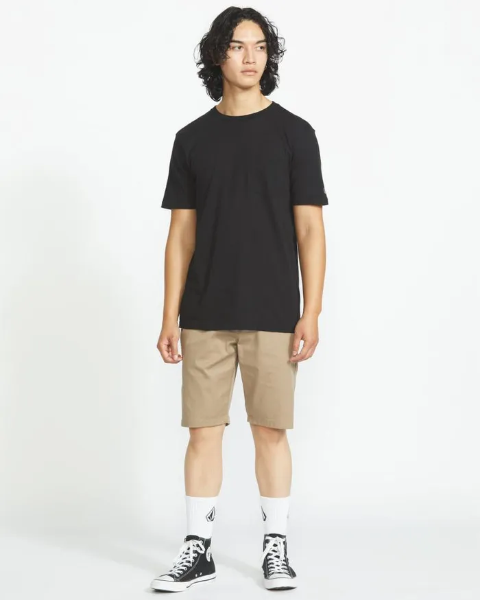 Frickin Modern Stretch Shorts 8211 Khaki Mens Volcom Shorts