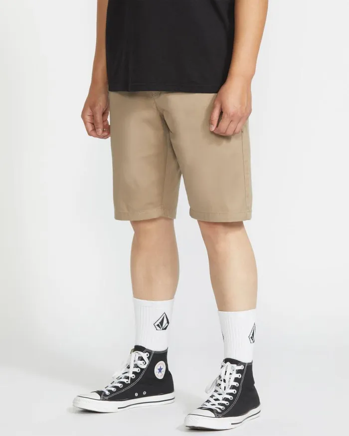 Frickin Modern Stretch Shorts 8211 Khaki Mens Volcom Shorts