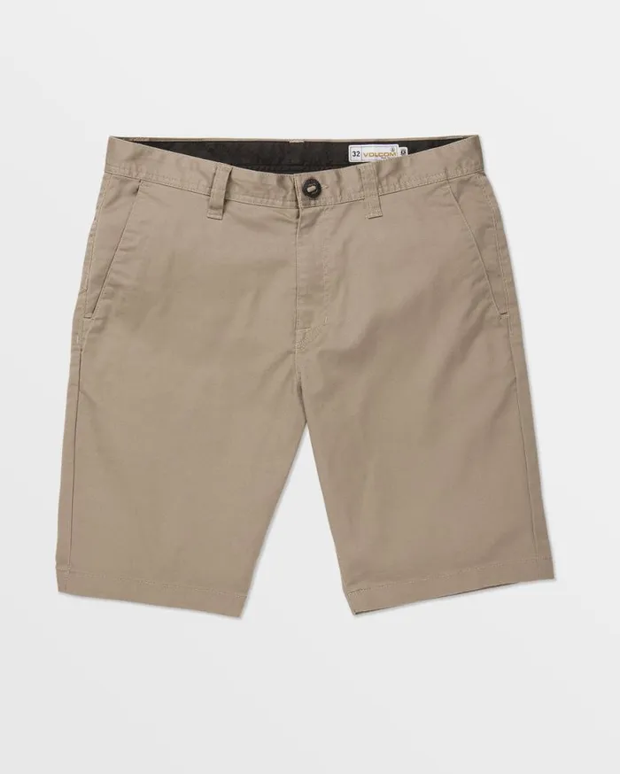 Frickin Modern Stretch Shorts 8211 Khaki Mens Volcom Shorts