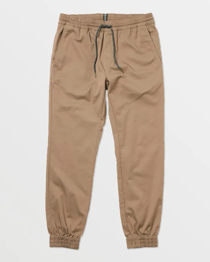Frickin Slim Joggers 8211 Khaki Mens Volcom Hiking