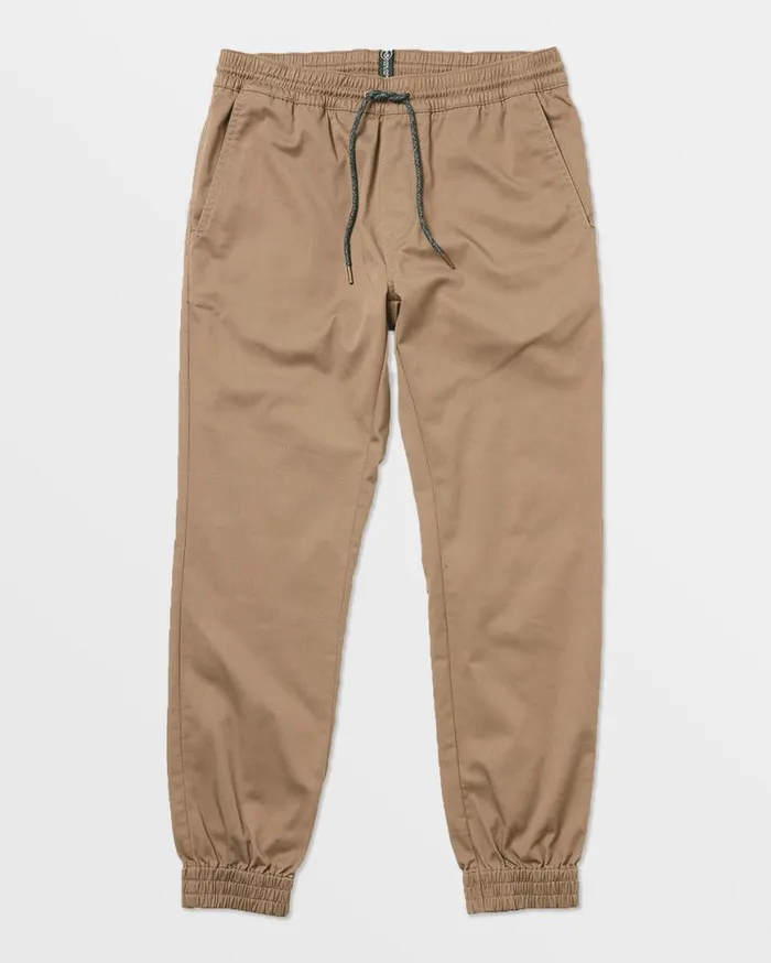 Frickin Slim Joggers 8211 Khaki Mens Volcom Hiking