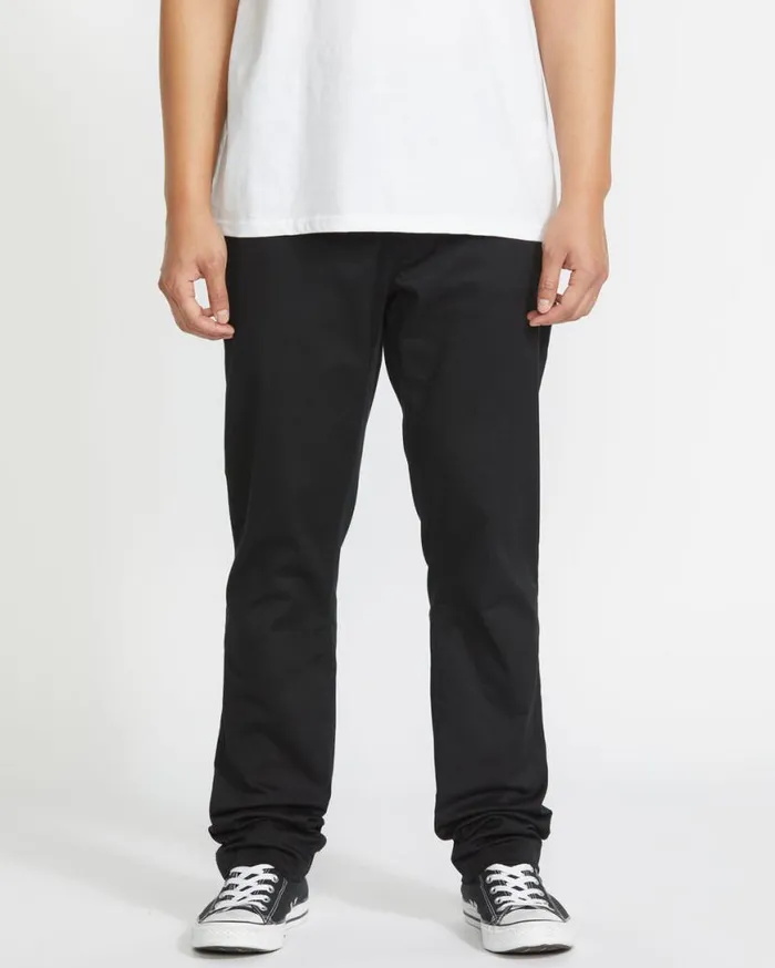 Frickin Slim Stretch Pants 8211 Black Mens Volcom Pants