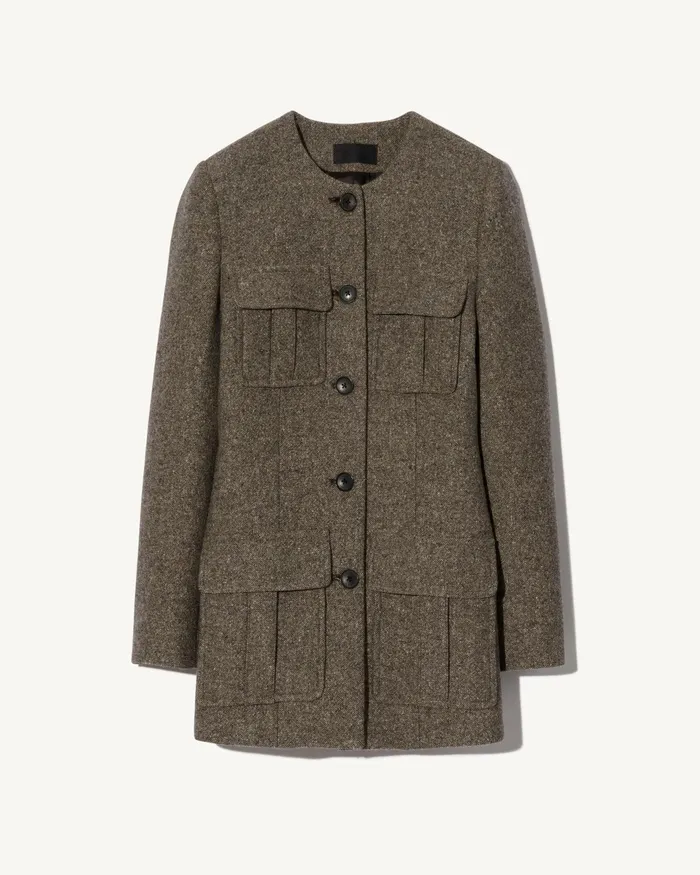 GABRIELLA JACKET Feather Grey Donagal Women Nili Lotan Jackets and Blazers
