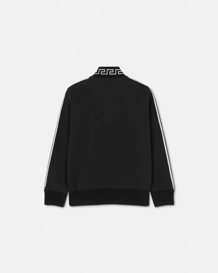 Greca Kids Sweatshirt Black Children Versace Clothing