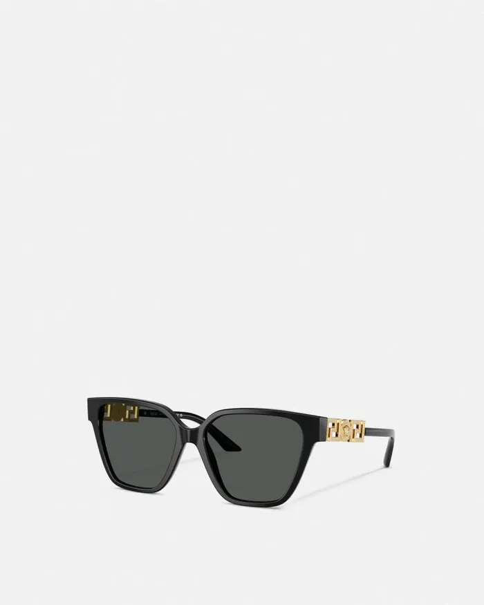 Greca Strass Butterfly Sunglasses Blackgold Women Versace Sunglasses