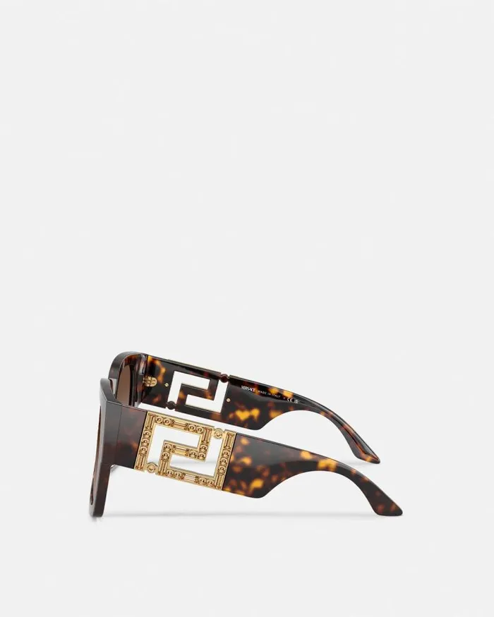 Greca Sunglasses Blackgold Women Versace Sunglasses