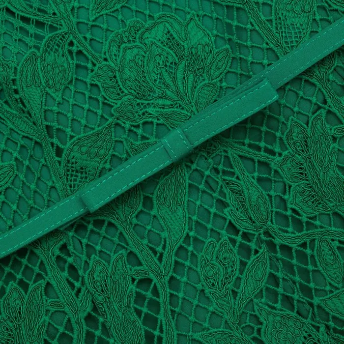 Green Lace Sleeveless Midi Dress Women Self Portrait Dresses Green Lace Sleeveless Midi Dress Women Self Portrait Dresses