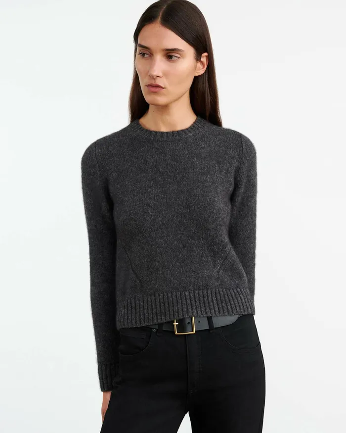 GWENDOLYN SWEATER Charcoal Women Nili Lotan Knits and Sweaters