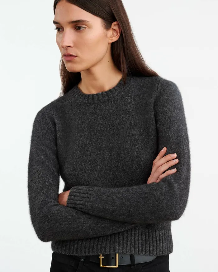 GWENDOLYN SWEATER Charcoal Women Nili Lotan Knits and Sweaters