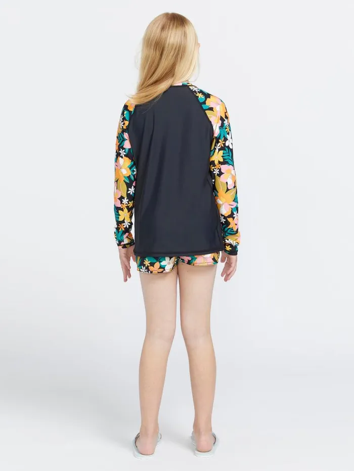 Had Me At Aloha Long Sleeve UPF 50 Rashguard 8211 Multi Kids Volcom Rashguards