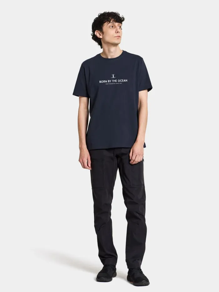 Harald Men039s Tshirt Light House Dark Night Blue Men Didriksons Tshirts and Polos