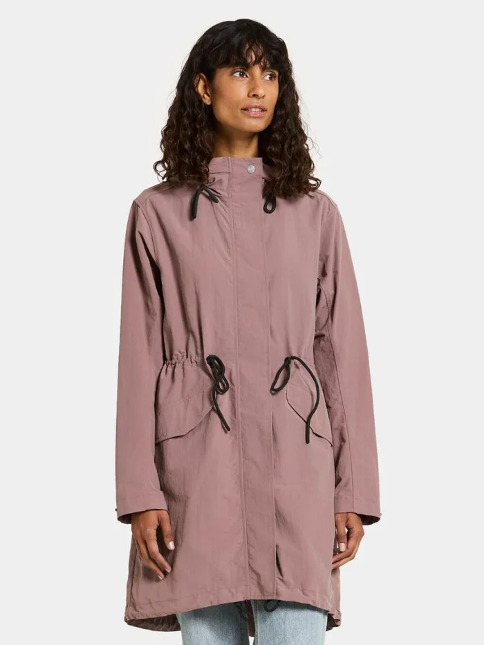Helen Parka Faded Wine Women Didriksons Spring Jackets