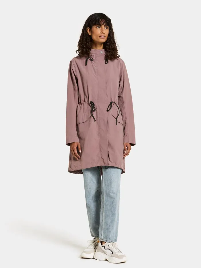 Helen Parka Faded Wine Women Didriksons Spring Jackets