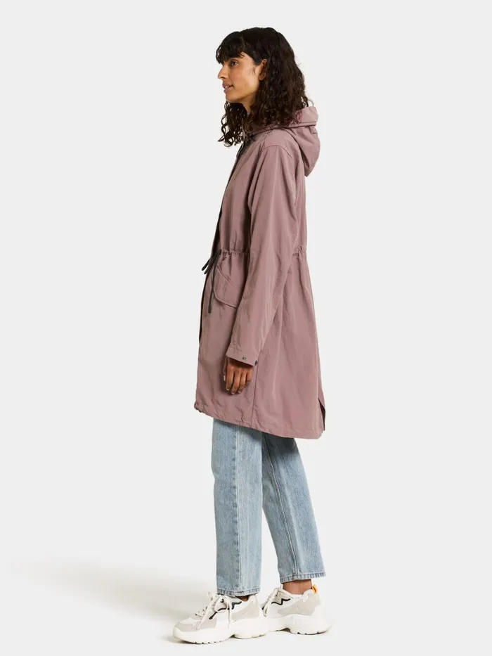 Helen Parka Faded Wine Women Didriksons Spring Jackets