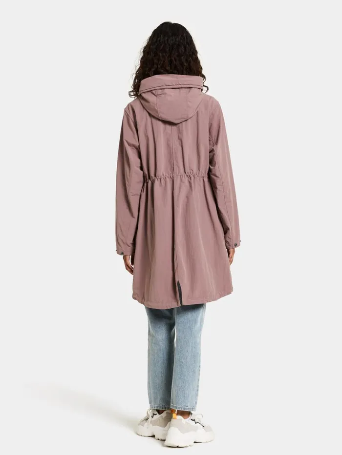 Helen Parka Faded Wine Women Didriksons Spring Jackets