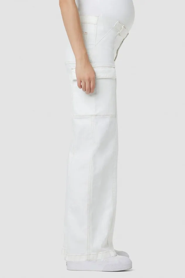 Hudson Jeans Cargo Utility Wide Leg Cargo Maternity Jean White 8211 Women Hudson Jeans Cargo Utility Wide Leg Cargo Maternity Jean White 8211 Women