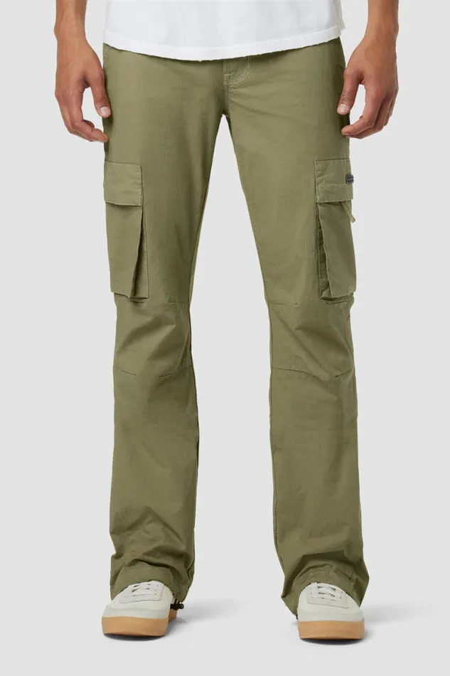 Hudson Jeans Cargo Walker Cargo Kick Flare Ripstop Army 8211 Men