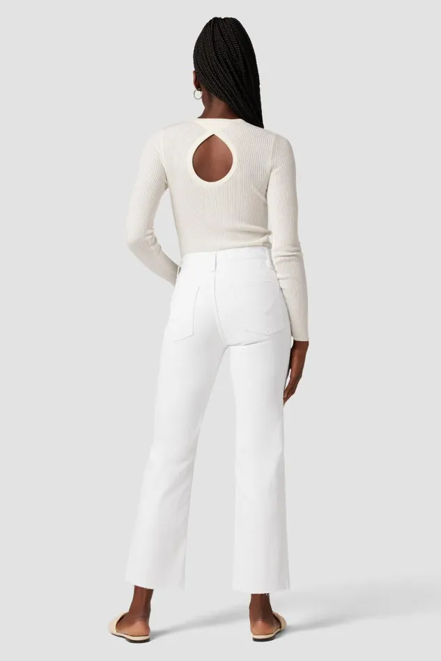Hudson Jeans Cropped Remi HighRise Straight Crop Jean Destructed White Shadow 8211 Women Hudson Jeans Cropped Remi HighRise Straight Crop Jean Destructed White Shadow 8211 Women