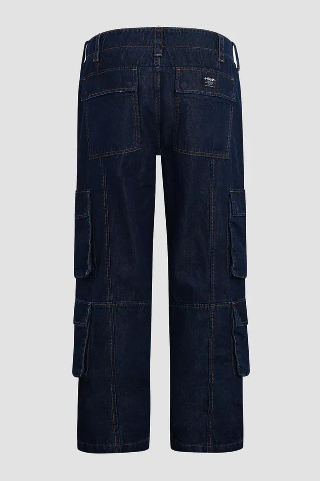 Hudson Jeans Pants Wide Leg Cargo Dark Chambray 8211 Men Hudson Jeans Pants Wide Leg Cargo Dark Chambray 8211 Men