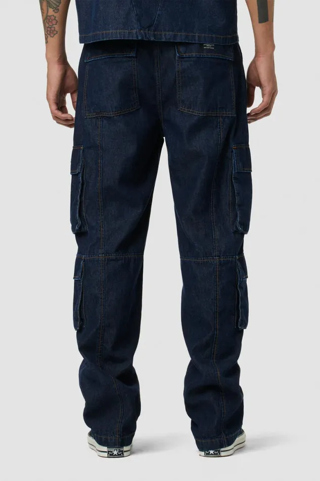 Hudson Jeans Pants Wide Leg Cargo Dark Chambray 8211 Men Hudson Jeans Pants Wide Leg Cargo Dark Chambray 8211 Men