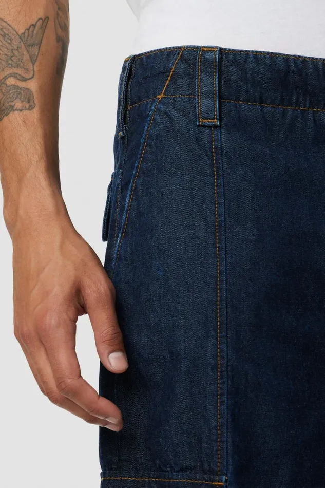 Hudson Jeans Pants Wide Leg Cargo Dark Chambray 8211 Men Hudson Jeans Pants Wide Leg Cargo Dark Chambray 8211 Men