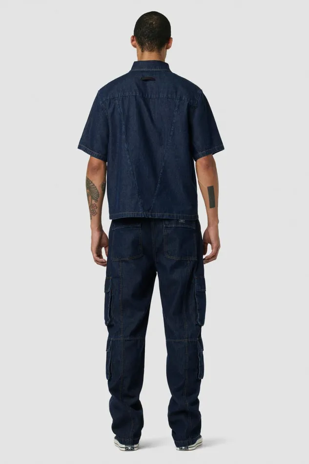 Hudson Jeans Pants Wide Leg Cargo Dark Chambray 8211 Men Hudson Jeans Pants Wide Leg Cargo Dark Chambray 8211 Men