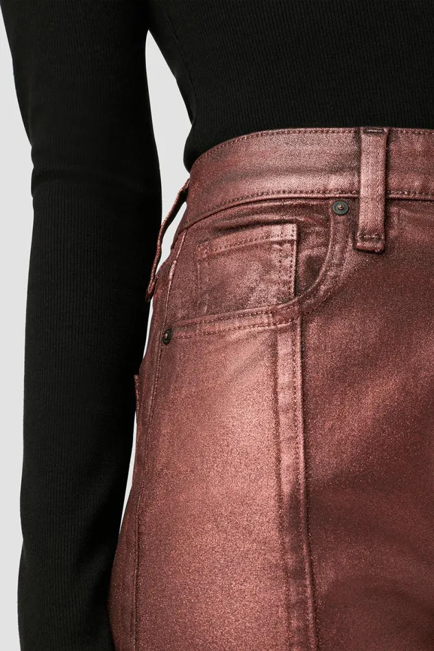 Hudson Jeans Straight Harlow Ultra HighRise Cigarette Jean W Slit Hem Cinnamon Glitter 8211 Women Hudson Jeans Straight Harlow Ultra HighRise Cigarette Jean W Slit Hem Cinnamon Glitter 8211 Women