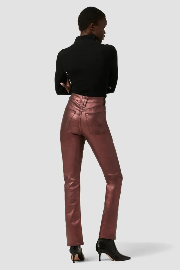Hudson Jeans Straight Harlow Ultra HighRise Cigarette Jean W Slit Hem Cinnamon Glitter 8211 Women Hudson Jeans Straight Harlow Ultra HighRise Cigarette Jean W Slit Hem Cinnamon Glitter 8211 Women