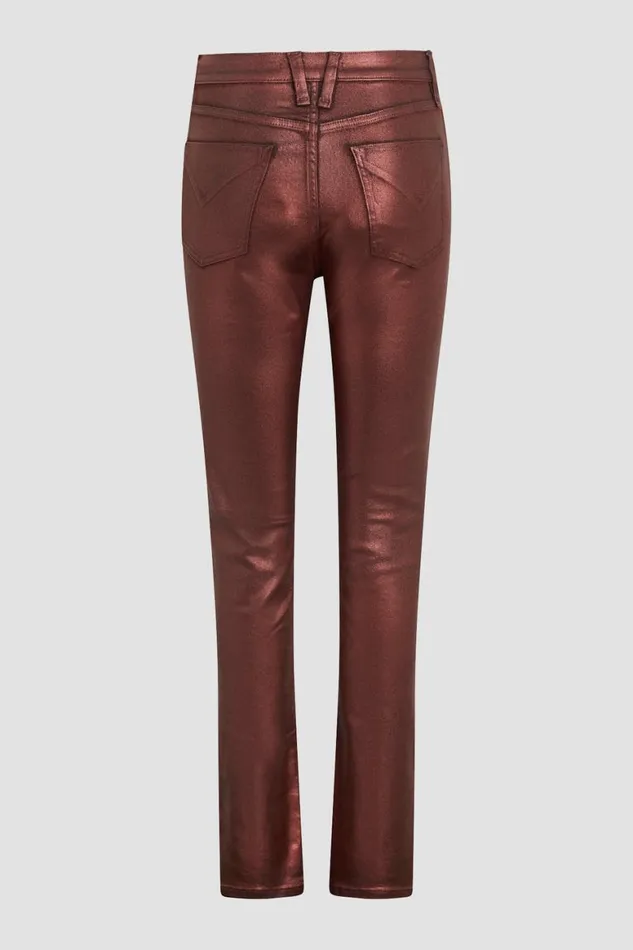 Hudson Jeans Straight Harlow Ultra HighRise Cigarette Jean W Slit Hem Cinnamon Glitter 8211 Women Hudson Jeans Straight Harlow Ultra HighRise Cigarette Jean W Slit Hem Cinnamon Glitter 8211 Women