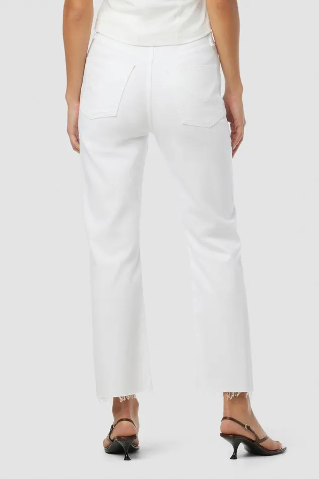 Hudson Jeans Straight Jade HighRise Straight Crop Jean Torn White 8211 Women Hudson Jeans Straight Jade HighRise Straight Crop Jean Torn White 8211 Women