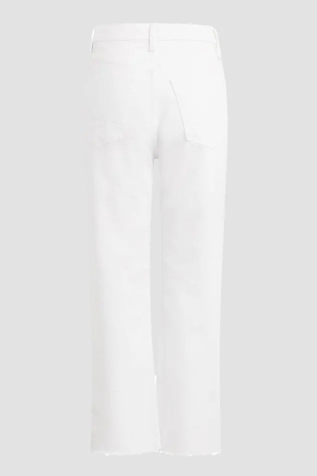 Hudson Jeans Straight Jade HighRise Straight Crop Jean Torn White 8211 Women Hudson Jeans Straight Jade HighRise Straight Crop Jean Torn White 8211 Women