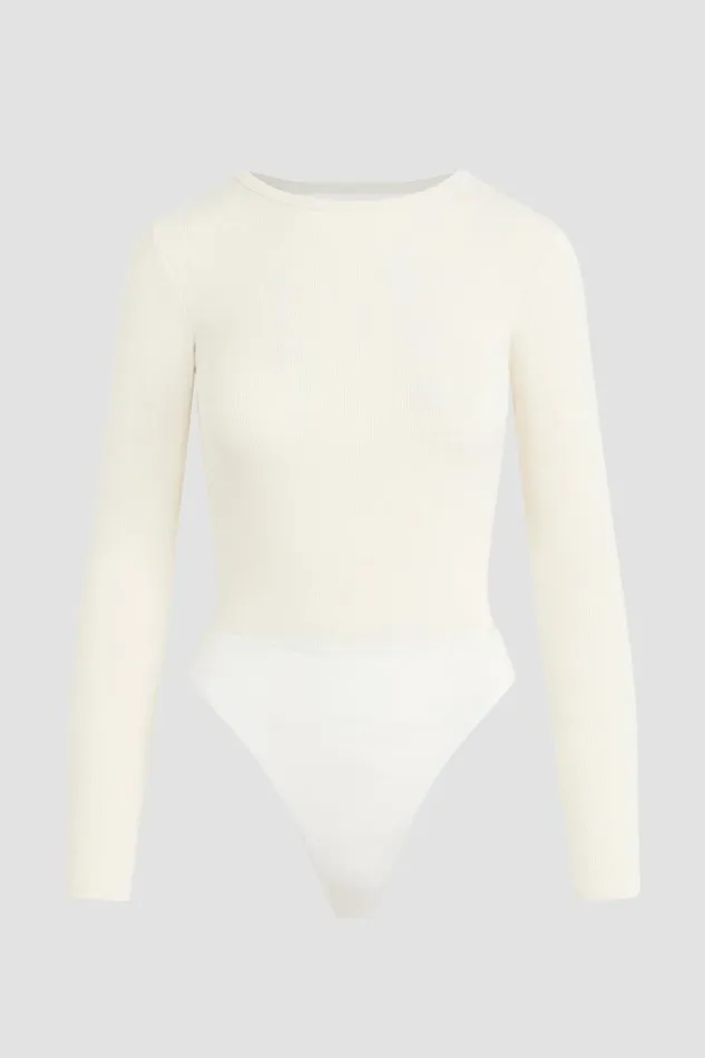 Hudson Jeans Tops and Sweaters Knot Back Bodysuit Ecru 8211 Women