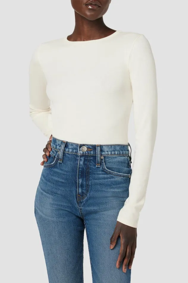 Hudson Jeans Tops and Sweaters Knot Back Bodysuit Ecru 8211 Women Hudson Jeans Tops and Sweaters Knot Back Bodysuit Ecru 8211 Women