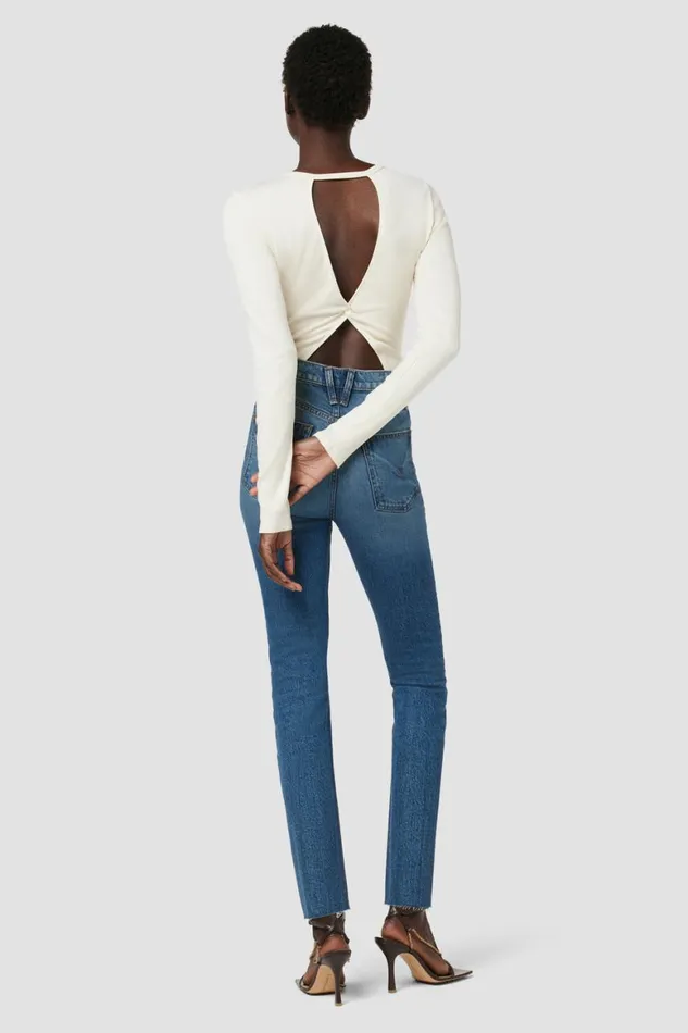 Hudson Jeans Tops and Sweaters Knot Back Bodysuit Ecru 8211 Women Hudson Jeans Tops and Sweaters Knot Back Bodysuit Ecru 8211 Women