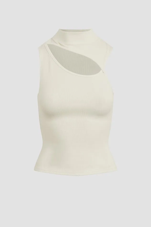Hudson Jeans Tops and Sweaters Mock Neck Cut Out Tank Ecru 8211 Women Hudson Jeans Tops and Sweaters Mock Neck Cut Out Tank Ecru 8211 Women