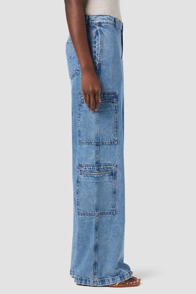 Hudson Jeans Wide Leg HighRise Welt Pocket Wide Leg Cargo Sandlot 8211 Women Hudson Jeans Wide Leg HighRise Welt Pocket Wide Leg Cargo Sandlot 8211 Women