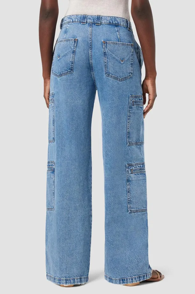 Hudson Jeans Wide Leg HighRise Welt Pocket Wide Leg Cargo Sandlot 8211 Women Hudson Jeans Wide Leg HighRise Welt Pocket Wide Leg Cargo Sandlot 8211 Women