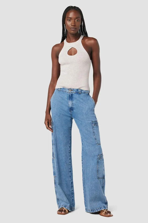 Hudson Jeans Wide Leg HighRise Welt Pocket Wide Leg Cargo Sandlot 8211 Women Hudson Jeans Wide Leg HighRise Welt Pocket Wide Leg Cargo Sandlot 8211 Women
