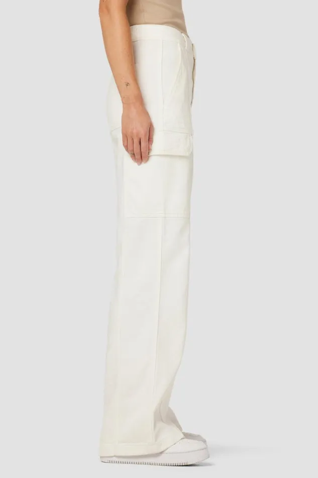 Hudson Jeans Wide Leg HighRise Wide Leg Cargo White 8211 Women Hudson Jeans Wide Leg HighRise Wide Leg Cargo White 8211 Women