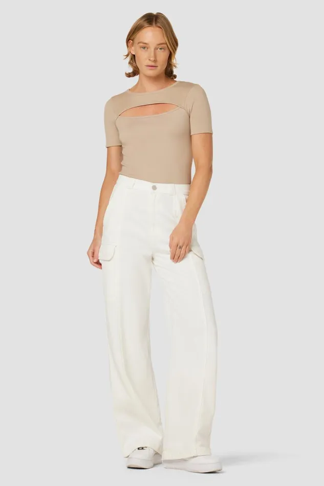 Hudson Jeans Wide Leg HighRise Wide Leg Cargo White 8211 Women Hudson Jeans Wide Leg HighRise Wide Leg Cargo White 8211 Women