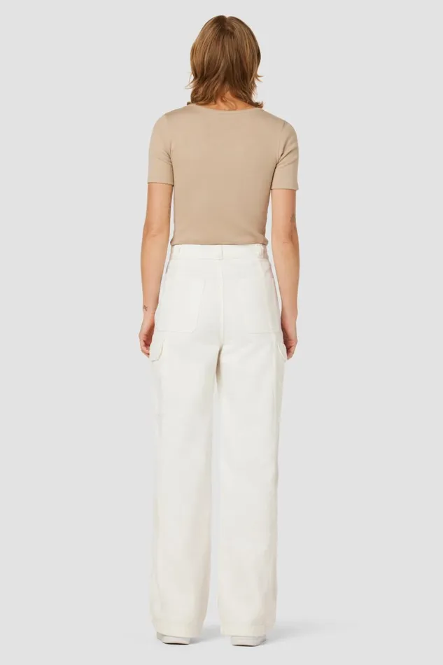 Hudson Jeans Wide Leg HighRise Wide Leg Cargo White 8211 Women Hudson Jeans Wide Leg HighRise Wide Leg Cargo White 8211 Women