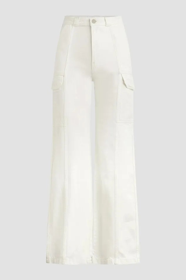 Hudson Jeans Wide Leg HighRise Wide Leg Cargo White 8211 Women Hudson Jeans Wide Leg HighRise Wide Leg Cargo White 8211 Women