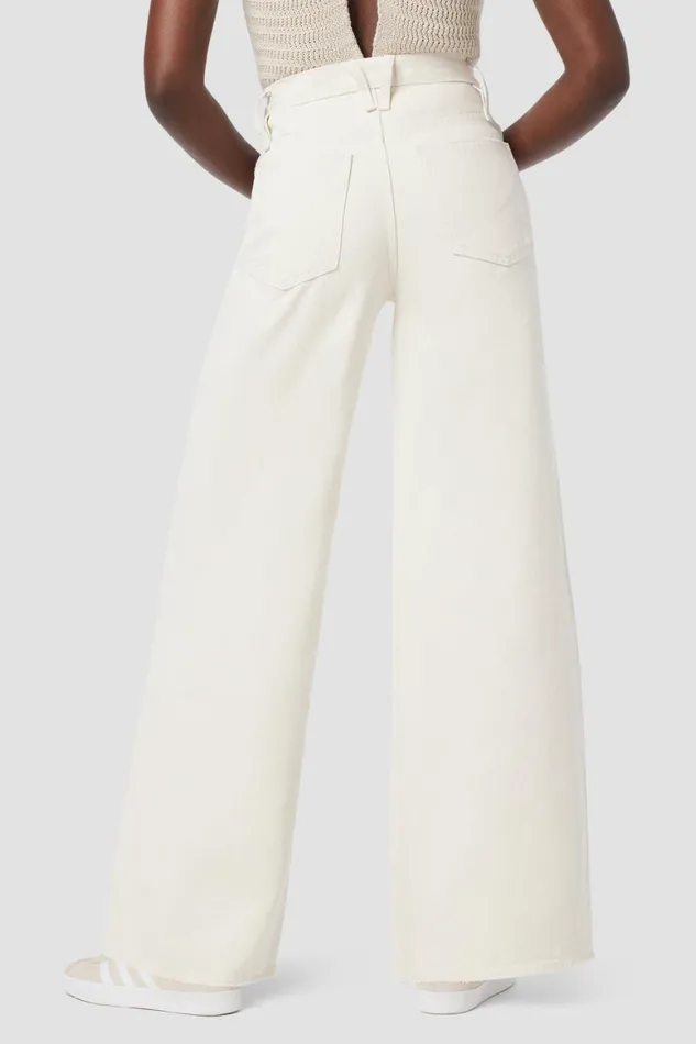Hudson Jeans Wide Leg James HighRise Wide Leg Jean Ecru 8211 Women Hudson Jeans Wide Leg James HighRise Wide Leg Jean Ecru 8211 Women